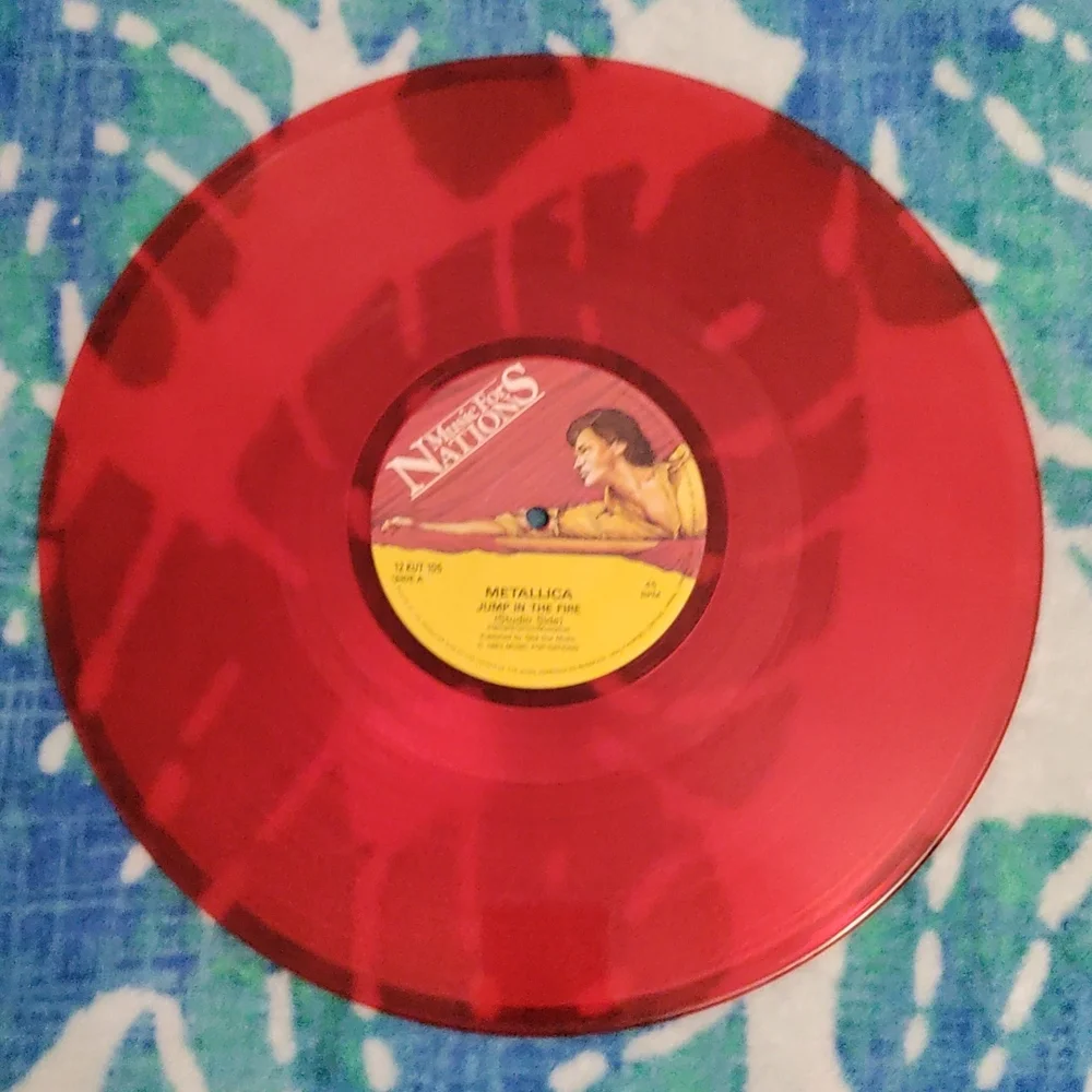 🧿🧿🧿 SOLD 🧿🧿🧿🎶RARE,RED🎸HEADBANGERS BALL METALLICA☠️JUMP IN THE FIRE🔥RED💿ALBUM - Picture 6 of 6